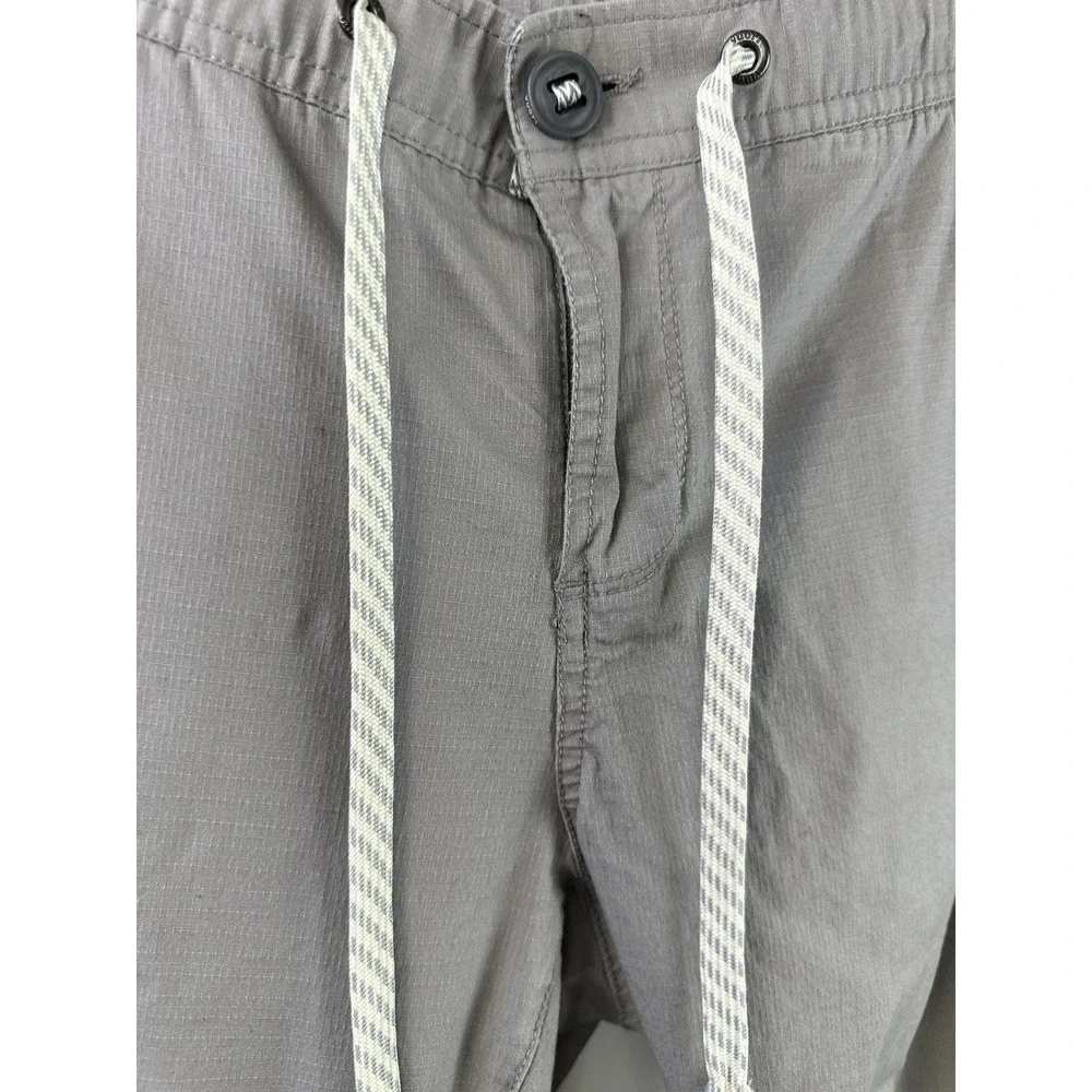 Vuori Climber Ripstop Pants Drawstring Stretch Elastic Waist Gray Tan Small - Picture 4 of 13